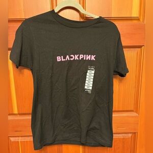 Black Pink T-Shirt with Pink Graphic